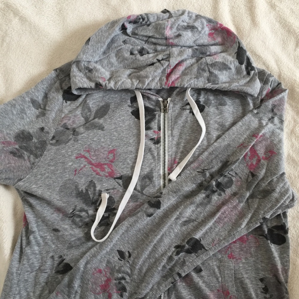 Gray floral jacket